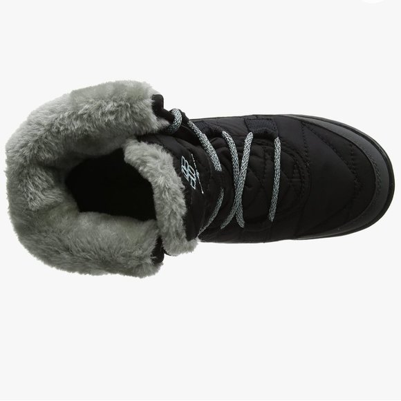Columbia Youth size 4 Minx Shorty Omni heat waterproof-K snow boot in black/grey - Picture 2 of 15